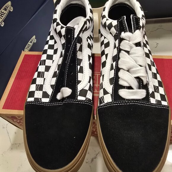 VANS Old Skool Fat Lace Checker Black VN0A2Z42BM8 Mens US Size 13 Rare NEW - Picture 4 of 14